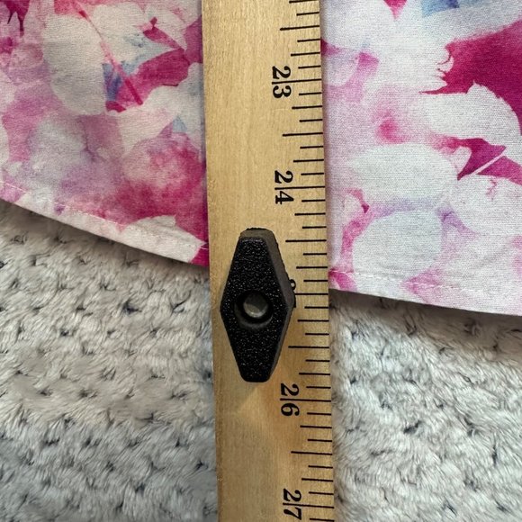 Charles Tyrwhitt Button Down Top Womens Size 8 Pink White Floral Long Sleeves - Picture 15 of 15